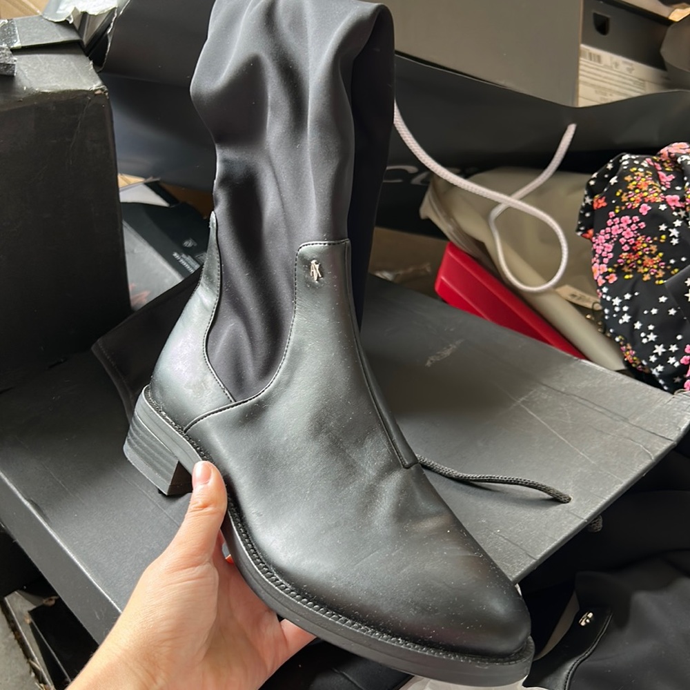 Armani Exchange long boot neoprene and PU XDO002 XV056